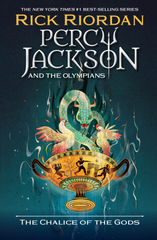Book cover for Percy Jackson and the Olympians: The Chalice of the Gods (International paperback edition)