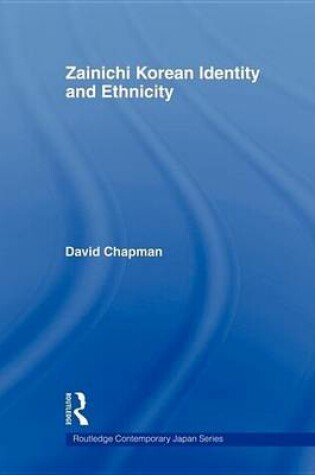 Cover of Zainichi Korean Identity and Ethnicity