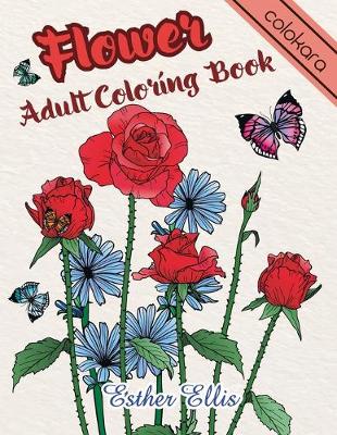 Cover of Flower Adult Coloring Book