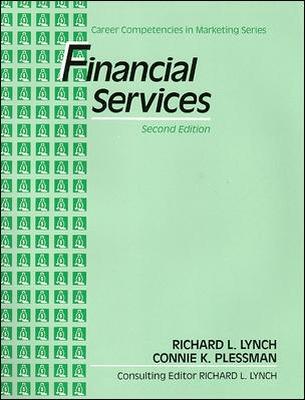 Book cover for Financial Services: Career Competencies in Marketing Series, Text-Workbook