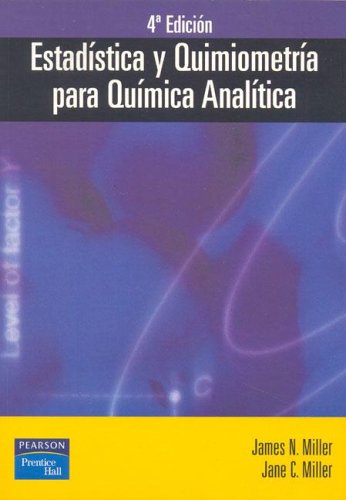 Book cover for Estadistica y Quimiometria Para Quimica Analitica
