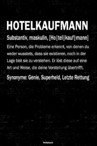 Cover of Hotelkaufmann Notizbuch