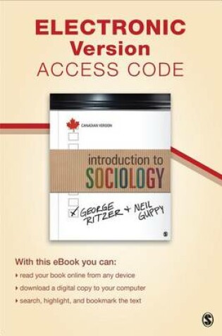 Cover of Introduction to Sociology: Canadian Version Electronic Version