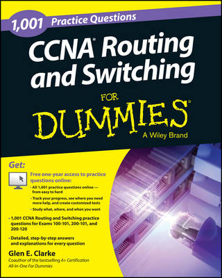 Book cover for 1,001 CCNA Routing and Switching Practice Questions For Dummies