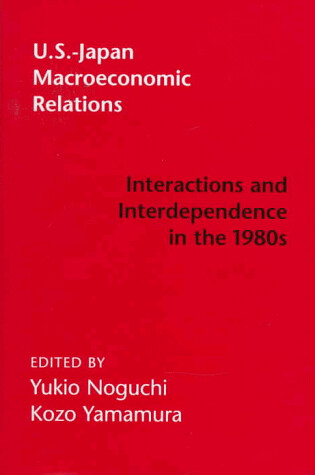 Cover of U.S.-Japan Macroeconomic Relations