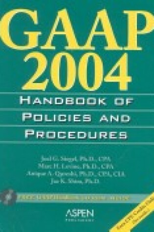 Cover of Gaap Handbook Policies & Procedures