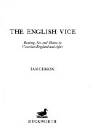 Cover of The English Vice
