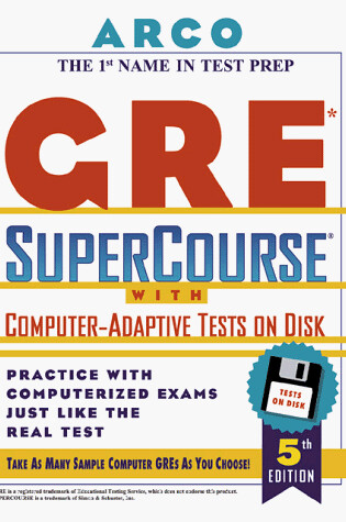 Cover of Gre Supercourse with Computer Adaptive Tests on Disk