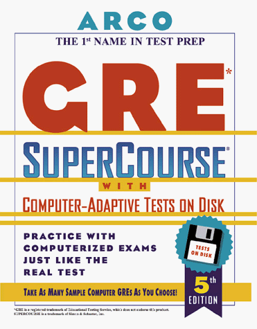 Book cover for Gre Supercourse with Computer Adaptive Tests on Disk