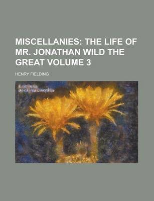 Book cover for Miscellanies Volume 3