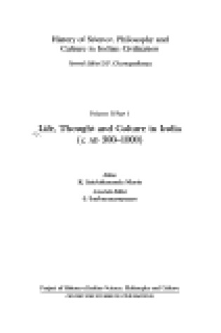 Cover of Life, Thought and Culture in India, c. AD300-1000