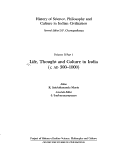 Book cover for Life, Thought and Culture in India, c. AD300-1000