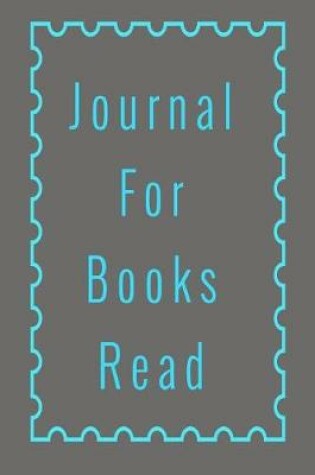 Cover of Journal For Books Read