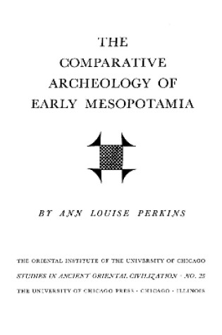 Cover of The Comparative Archaeology of Early Mesopotamia