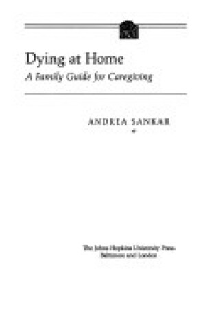 Cover of Dying at Home