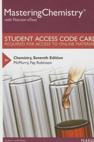 Cover of Mastering Chemistry with Pearson Etext -- Standalone Access Card -- For Chemistry