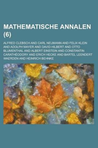 Cover of Mathematische Annalen (6)