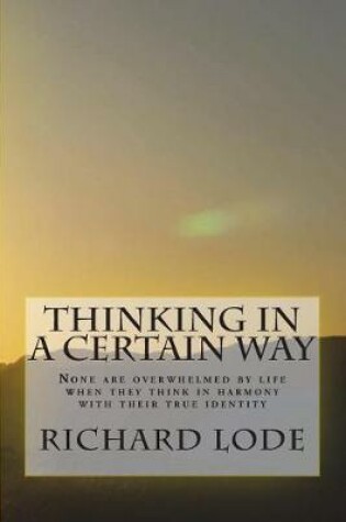 Cover of THINKING in a CERTAIN WAY