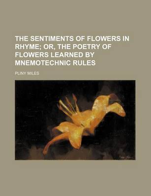 Book cover for The Sentiments of Flowers in Rhyme