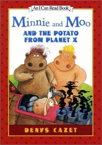 Book cover for Minnie and Moo the Potato from Planet X