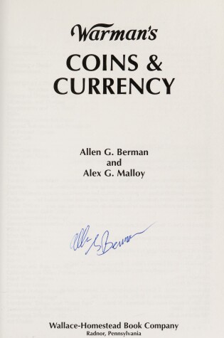 Cover of Warman's Coins and Currency