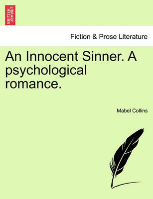 Book cover for An Innocent Sinner. a Ssychological Romance
