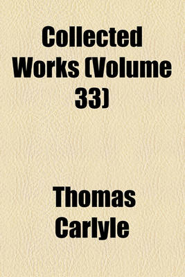 Book cover for Collected Works Volume 33