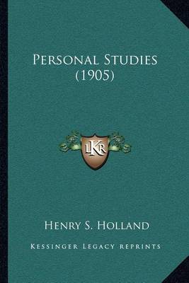 Book cover for Personal Studies (1905)