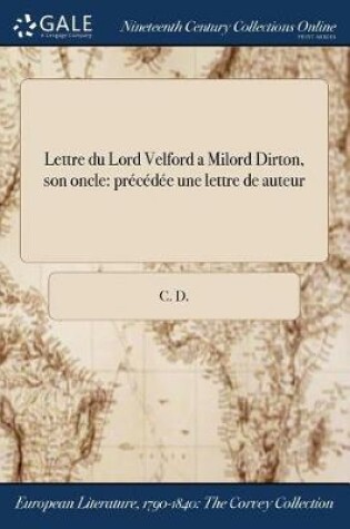 Cover of Lettre du Lord Velford a Milord Dirton, son oncle