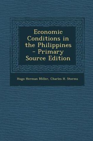 Cover of Economic Conditions in the Philippines - Primary Source Edition