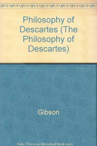 Book cover for Philosophy of Descartes