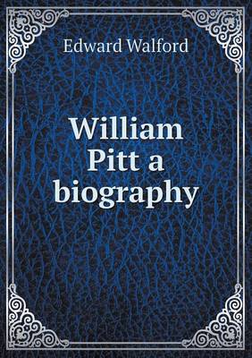 Book cover for William Pitt a biography