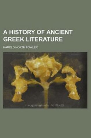 Cover of A History of Ancient Greek Literature