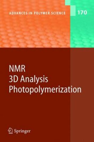 Cover of NMR . 3D Analysis . Photopolymerization