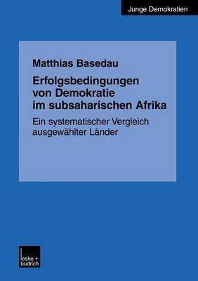 Cover of Erfolgsbedingungen Von Demokratie Im Subsaharischen Afrika