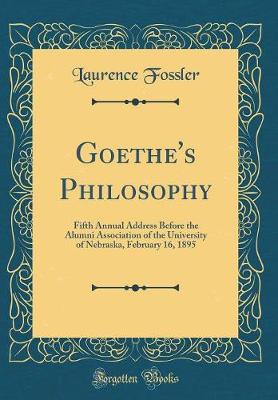 Book cover for Goethe's Philosophy