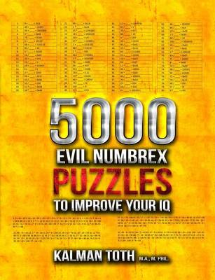 Book cover for 5000 Evil Numbrex Puzzles to Improve Your IQ