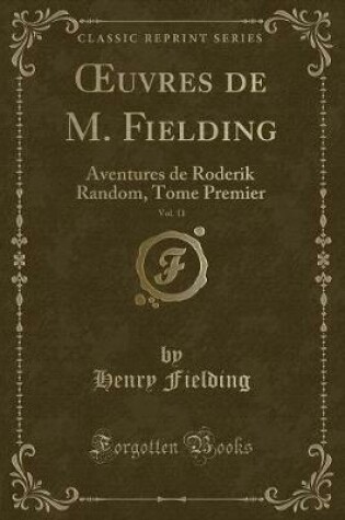 Cover of Oeuvres de M. Fielding, Vol. 11