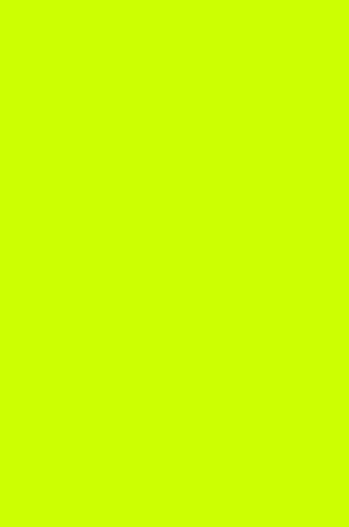 Cover of Journal Electric Lime Color Simple Plain Lime