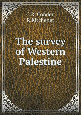 Book cover for The survey of Western Palestine
