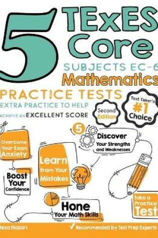 Cover of 5 TExES Core Subjects EC-6 Mathematics Practice Tests
