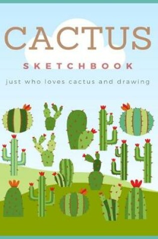 Cover of Baby Blue Pastel Color Cactus Sketchbook