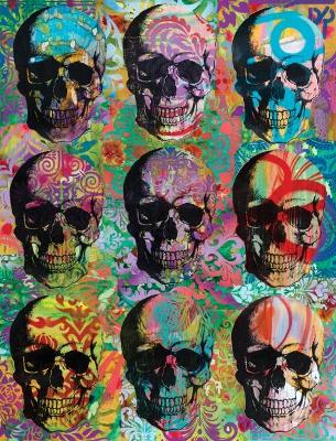 Book cover for Dean Russo Skull Mosaic Journal