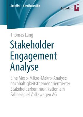 Book cover for Stakeholder Engagement Analyse