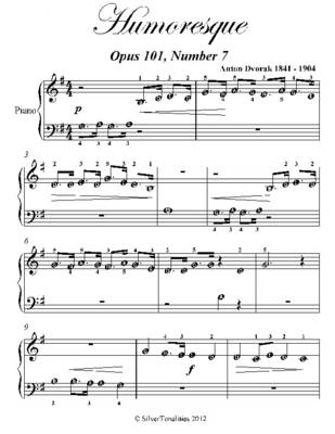 Book cover for Humoresque Beginner Piano Sheet Music