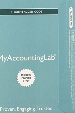 Cover of NEW MyAccountingLab with Pearson eText -- Standalone Access Card -- for Horngren's Accounting