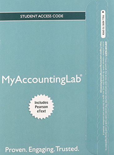 Book cover for NEW MyAccountingLab with Pearson eText -- Standalone Access Card -- for Horngren's Accounting