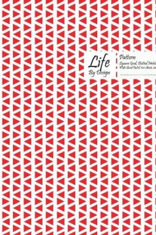 Cover of Traingle Pattern Square Grid, Quad Ruled, Composition Notebook, 100 Sheets, Large Size 8 x 10 Inch Red Cover