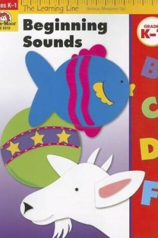 Cover of Learning Line: Beginning Sounds, Kindergarten - Grade 1 Workbook