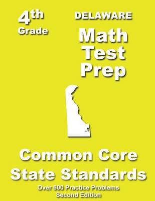 Book cover for Delaware 4th Grade Math Test Prep